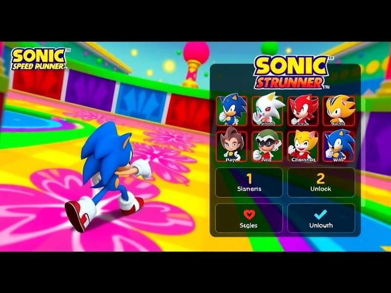 Sonic Speed Runner Indian festival event showing Holi-themed level