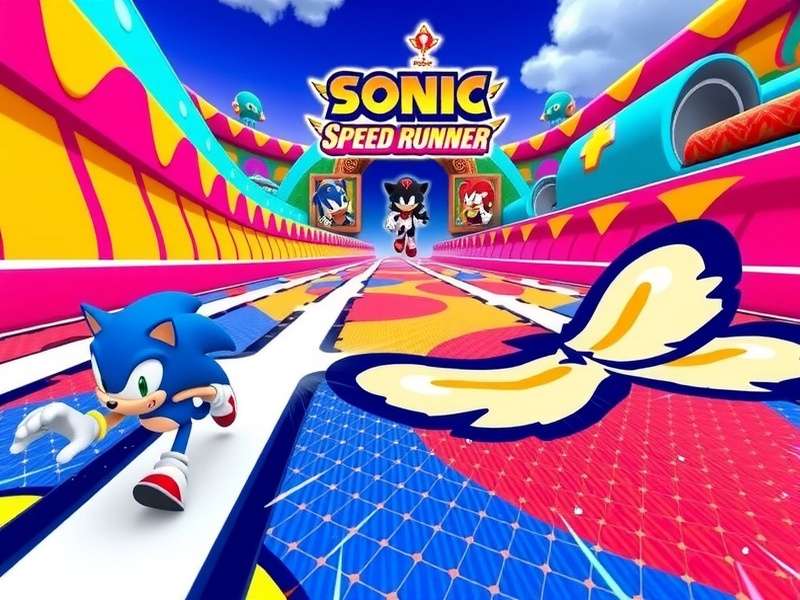 Sonic Speed Runner character selection screen showing multiple unlockable characters